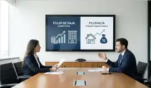 Análisis Comparativo de Inversión Inmobiliaria Flujo de Caja vs Plusvalía